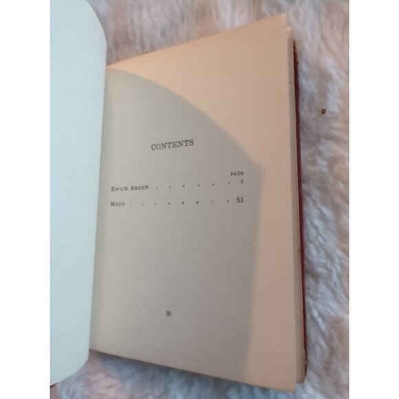 Enoch Arden And Maud Alfred Lord Tennyson Red Leather Putnams Sons Ariel Booklet - Picture 10 of 15